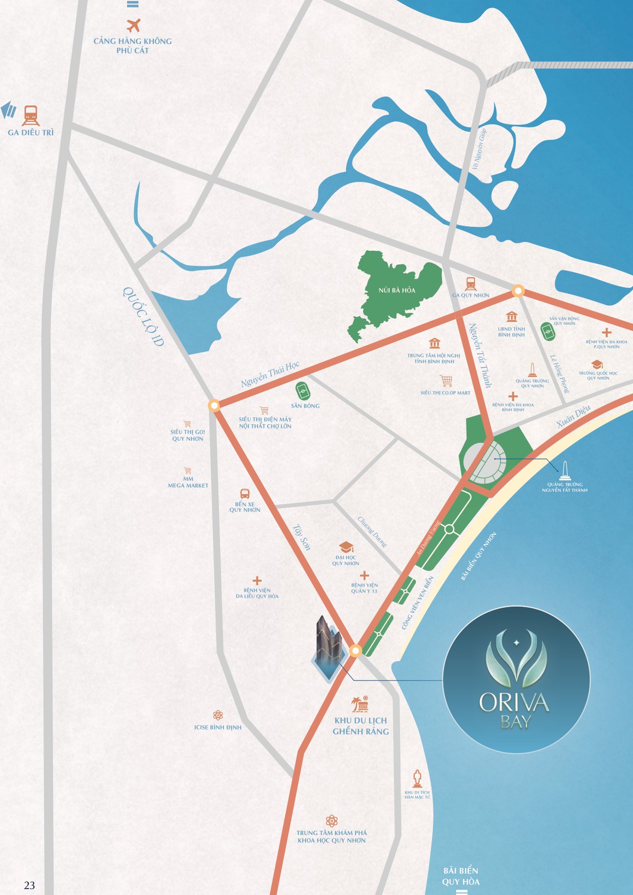 Bản đồ vị trí & liên kết vùng Oriva Bay Quy Nhơn